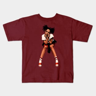 Lauryn Hill Vintage Halftone Pop Art Kids T-Shirt